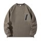 thumbnail image 1 of pstuiky camisas de manga larga para hombre, Camiseta con capucha cálida de cuello redondo y manga larga de color liso para hombre top de hombre xl, 1 of 3