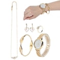 thumbnail image 3 of Ring Precise Timing Earrings Ring Necklace Gold Watch Earrings Bracelet Beautiful Girls For Most Women ANGGREK Otros, 3 of 8