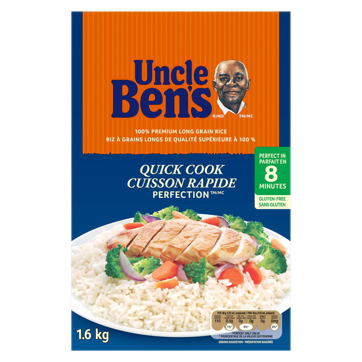 Uncle Ben s Quick Cook Perfection 1.6kg Walmart