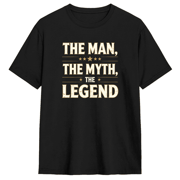 The Man The Myth The Legend Cool Graphic Tee For Men, Funny Cotton Short Sleeves T-Shirt