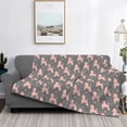 thumbnail image 2 of Rateoe Poodle Dog Pattern Flannel Throw Blanket, Ultra-soft Blanket for Bed, Couch, Car, Hypoallergenic Anti-pilling blanket-, 2 of 6