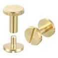 thumbnail image 1 of Unique Bargains 10x12mm Flat Studs Rivet Binding Rivets Screw Back Rivets DIY 15 Pack, 1 of 4