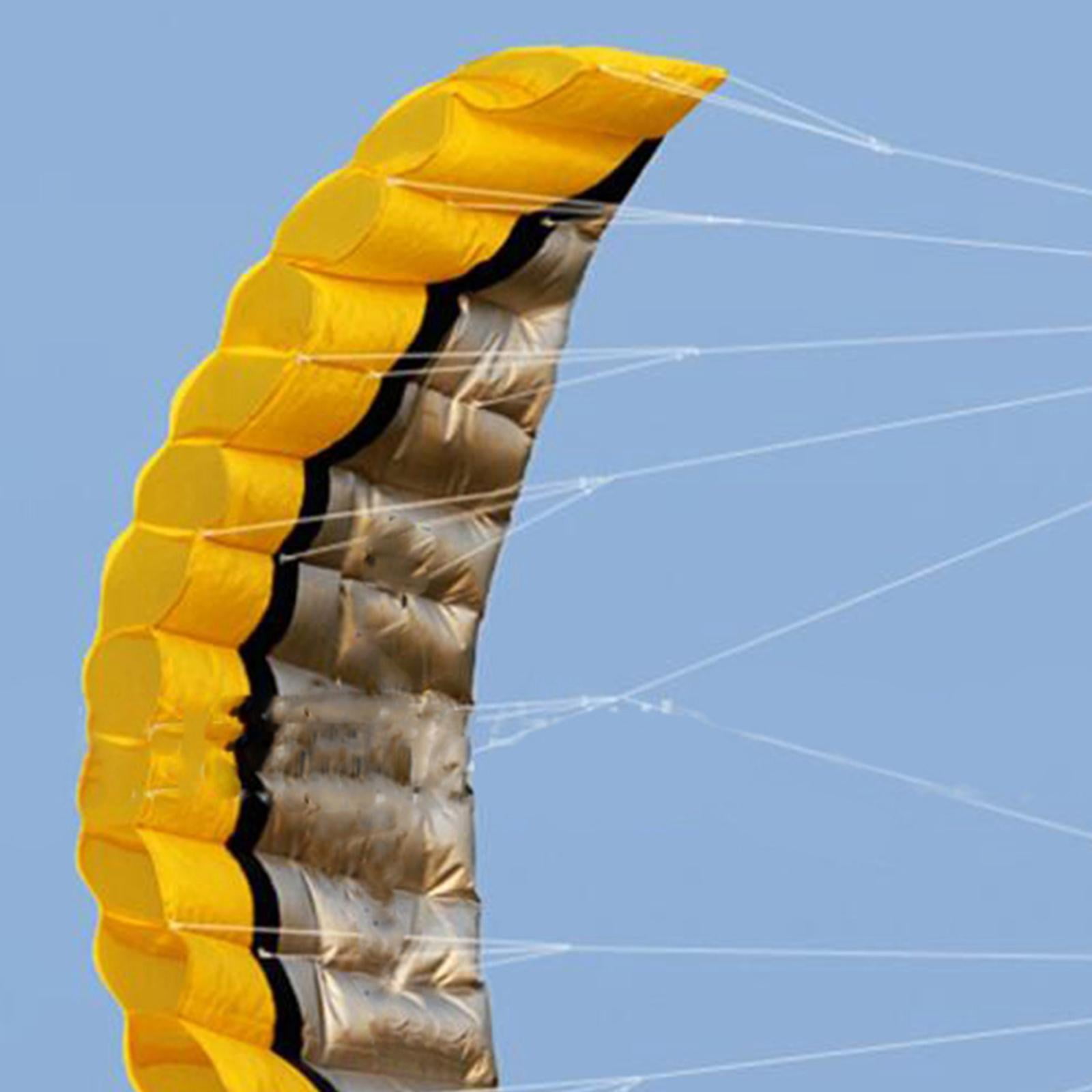 DimyFew 2.5 Line Kite, Seaside Beach Surfboard Flying Sport Parachute urfing Trainer Fly Yellow