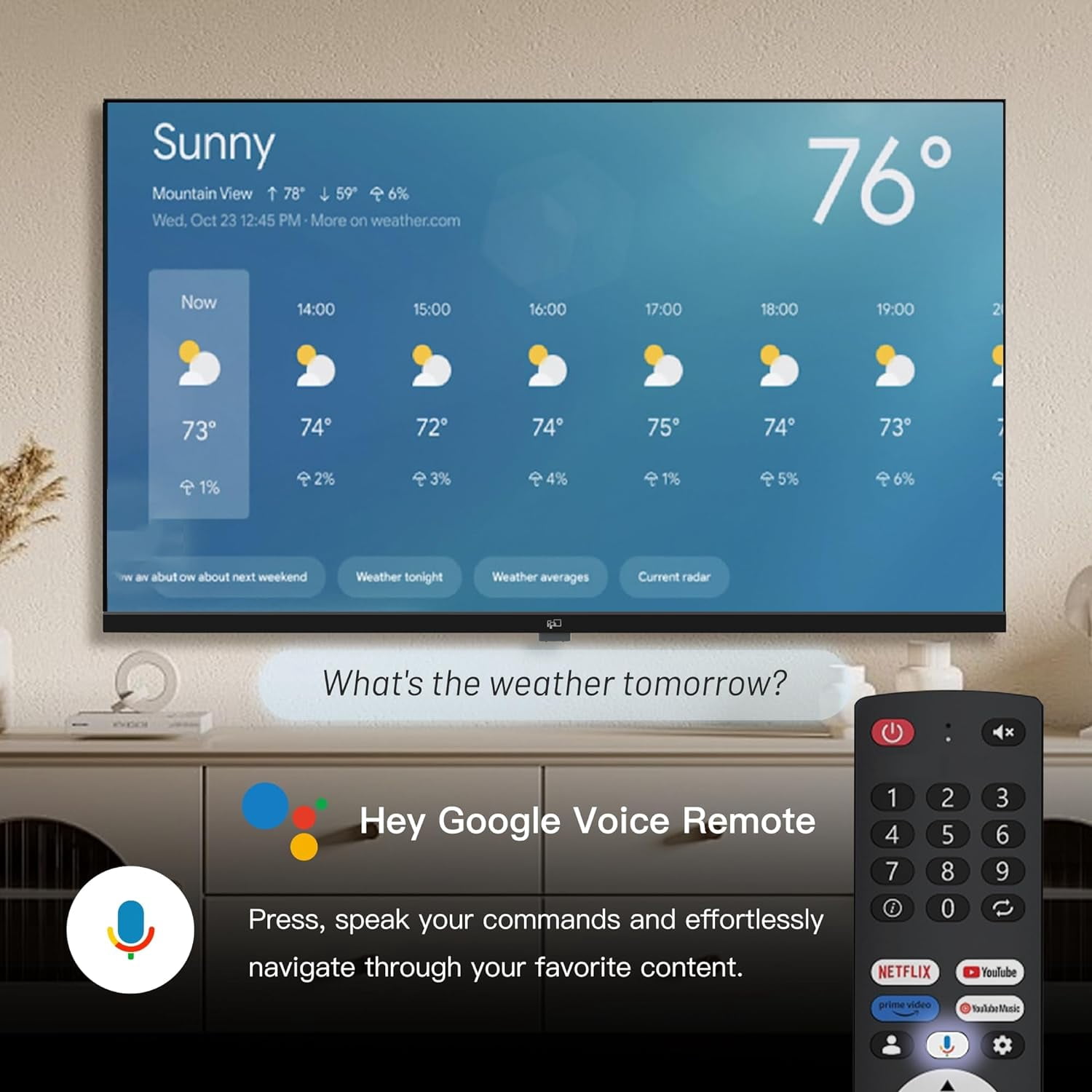 2024 Model FPD 32-inch Smart TV with Google TV HD 720p, Google Play & Chromecast Built-in, HDR 10, Dolby Audio, Voice Remote - Stream Live TV in The Comfort of Your Home (Palette-Series, CG32-P3)