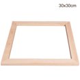 thumbnail image 1 of Cuadros de pared Marco de pintura artística Barras interiores de madera Marco de lienzo artístico para bricolaje, 30x30cm seitruly LF0074-14B, 1 of 6