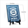 thumbnail image 4 of Signs ByLITA Warning No Lifeguard on Duty Table Sign With Acrylic Stand (6x8“), 4 of 4