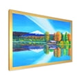 thumbnail image 2 of Designart 'Reflection Of Mountain and Sky On The Lake Water' Nautical & Coastal Framed Art Print, 2 of 4