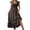 Black, variant on Delconic Women’s Short Sleeve V Neck Floral Print Maxi Dress Lightweight Flowy Casual Summer Long Dress for Daily Wear Army Green L