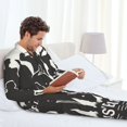thumbnail image 6 of Gaeub Veterans Day Mens Pajamas Set Mens Sleepwear with Long Sleeve Top & Bottoms PJs-X-Large, 6 of 7