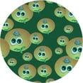 thumbnail image 1 of Ahgly Company Machine Washable Indoor Round Transitional Green Area Rugs, 7' Round, 1 of 7