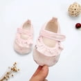 thumbnail image 4 of hirigin Baby Girl Shoes, Snowflake Print Anti-Slip Home Casual Kids Slippers Princess Pink Shoes, 4 of 6