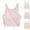 Pink, variant on ATOGUTA Girl's Tank Tops Size 9-14 Kids Athletic Seamless Stretchy Crop Tops Dance Yoga Beige