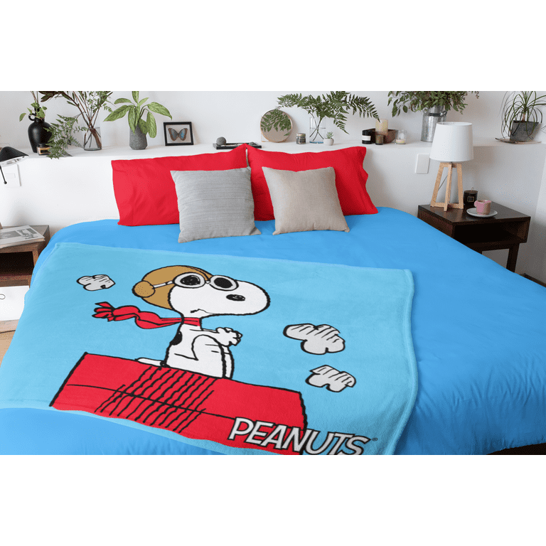 Peanuts Snoopy The Flying Ace And The Red Baron Silk Touch