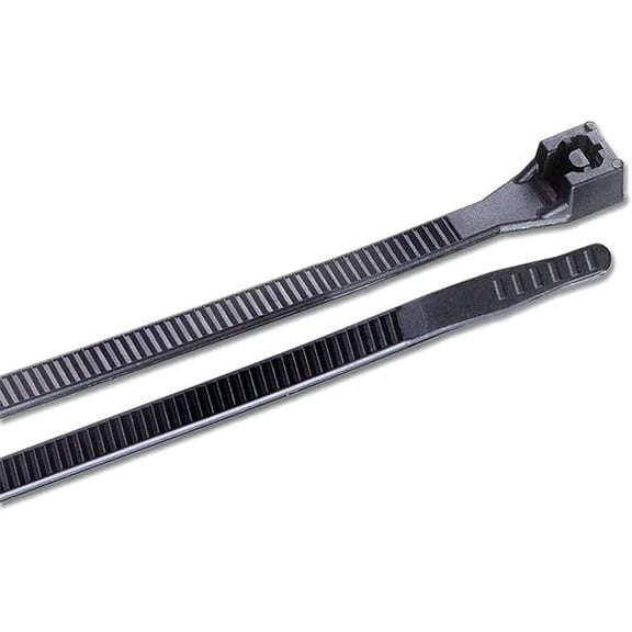 Ironcube Works 120236 14 in. Tru-Guard Nylon Cable Tie, Black - Pack of 100 - 100 Per Pack