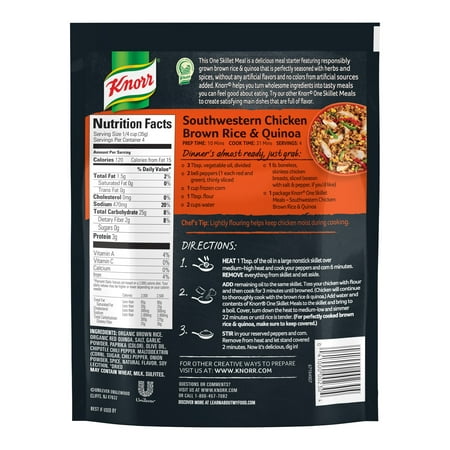 Knorr Meal Starter Southwestern Chicken Brown Rice & Quinoa 4.9 oz