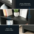 thumbnail image 6 of Mainstays Westley 5 Shelf Bookcase with Doors, Black, 6 of 16