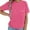 Hot Pink, variant on Women's Nursing Shirts with Zipper Pocket - Comfort Breastfeeding Tops, Soft Maternity Tees for Moms, Short Sleeve Crew Neck,Size for M