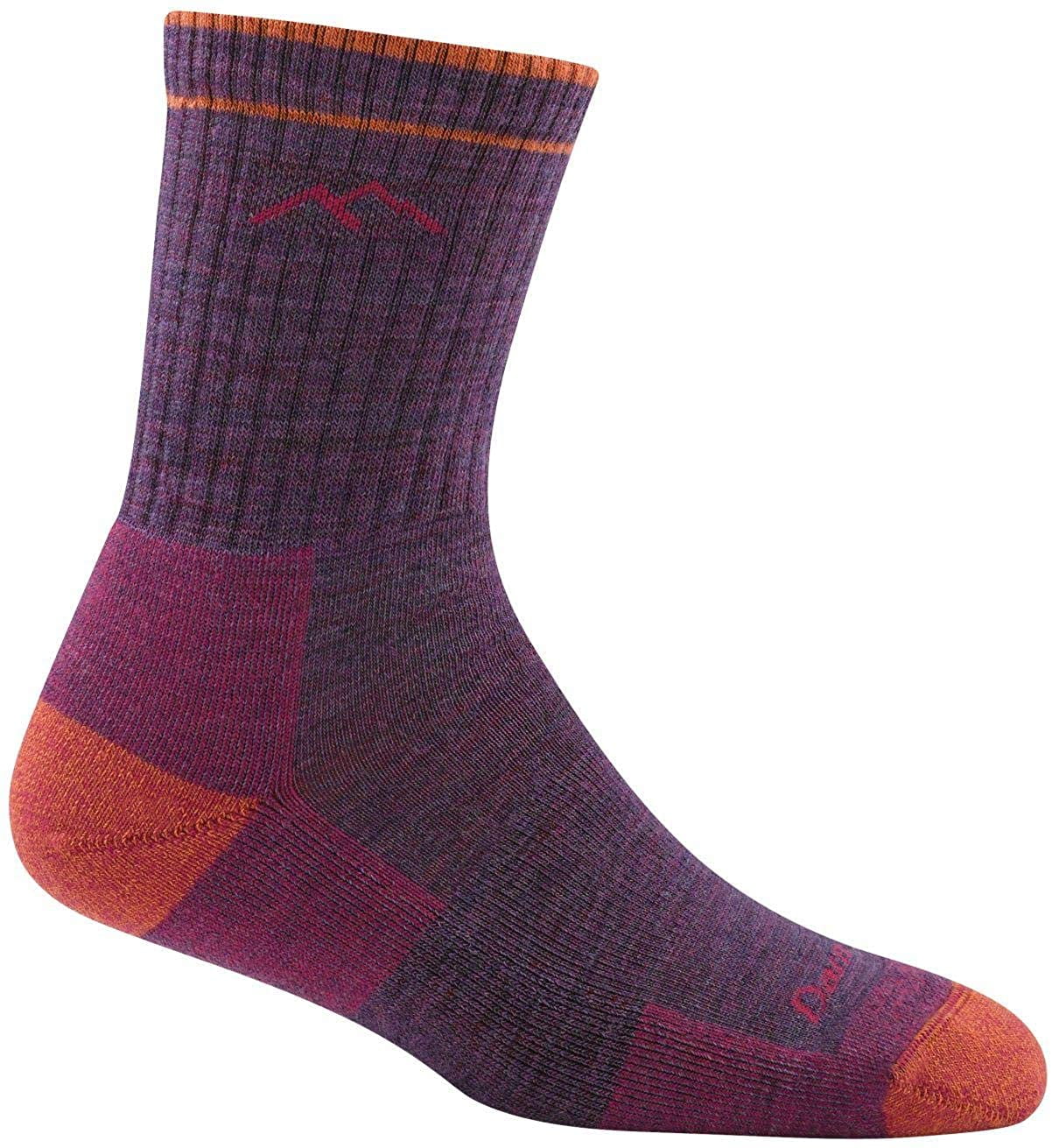 Darn Tough Hiker Micro Crew Cushion Socks Women's Plum Heather Small