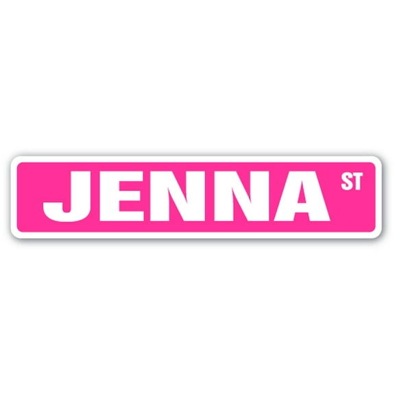 Jenna Street [3 Pack] of Vinyl Decal Stickers |for Laptop Car