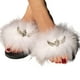 thumbnail image 2 of Moda Mujer Casual Furry Bright Diamond Sandalias planas Zapatos Flip Flop Wmkox8yii  hj789, 2 of 9