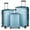 Aqua Blue, variant on 3Hardshell Luggage Suitcase Sets Hardside Carryon LuggageWith 360 Degree SpinnerFor Travel (20"/24"/28")