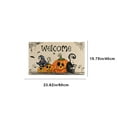 thumbnail image 3 of Halloween Door Mat Pumpkin Black Cat Gnomes Halloween Decor Non Slip Rubber Backing Washable Floor Door Mat Entrance Floor Mat Home Kitchen Carpet Decor Front Porch Rug, 23.6x 15.7 Inch, 3 of 6