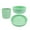 Green, variant on JYYYBF Silicone Baby Feeding Set Plate and Bowl Cup with Fork Spoon Self Feeding Eating Utensils Weaning Supplies Dinnerware