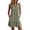 Army Green, variant on Dvprdro V Neck Sleeveless Ruffle Hem Loose Mini Dress for Women A Line Flowy Summer Beach Casual Solid