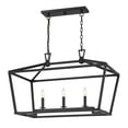 thumbnail image 4 of Savoy House 1-323-3-89 Townsend 3 Light Linear Chandelier in a Matte Black Finish (32" W x 21" H), 4 of 5