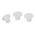 thumbnail image 2 of 50x Plastic Round Shaped Cover Screw Cap Lid White & 10 Pieces Magic Sponge Eraser Kitchen Duster, 2 of 7