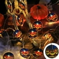 thumbnail image 5 of Battery Powered LED Halloween String Lights - Pumpkin Bat Flashing Decor for Indoor Outdoor Party Setup​​(Yellow,C), 5 of 6