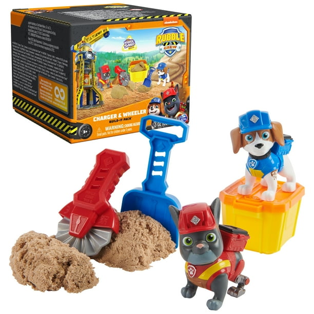 Figuras de acción Rubble & Crew Charger & Wheeler con arena para mayores de 3 años