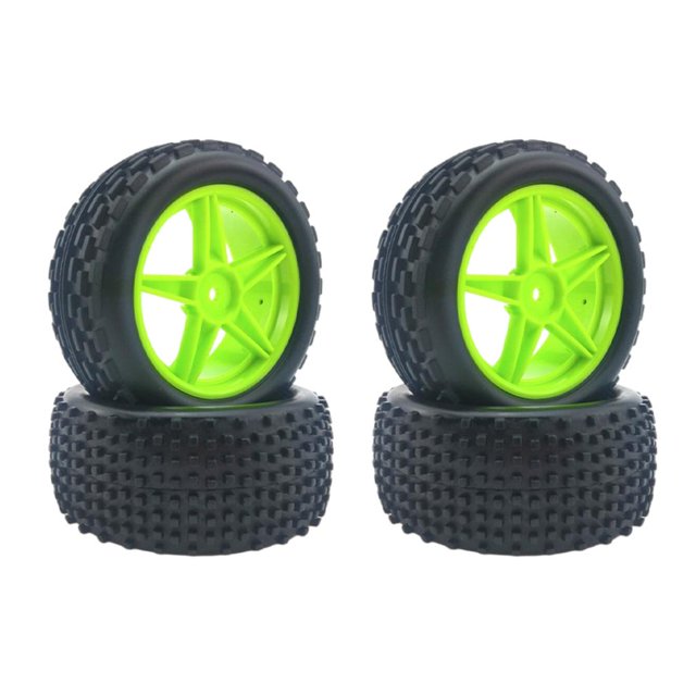 Paquete de 4 Neumáticos CUTICAT 1/12 1/14 Vehículos Todoterreno 144001 Accesorios Ruedas de orugas RC Verde
