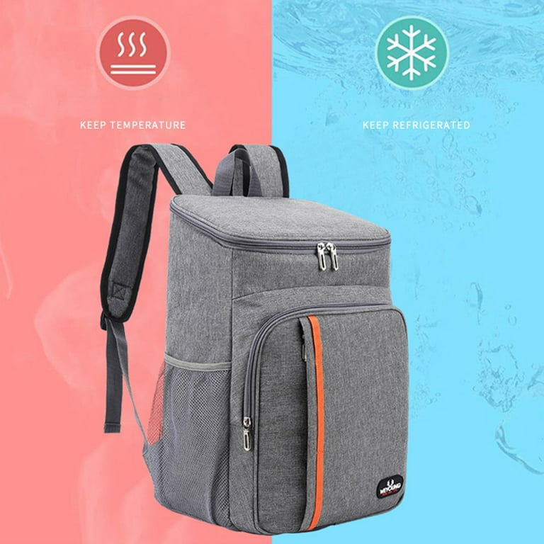 Hesroicy Large Capacity Thermal Backpack with Multiple Pockets Leakproof and Waterproof Design Portable Outdoor Camping and Picnic Cooler