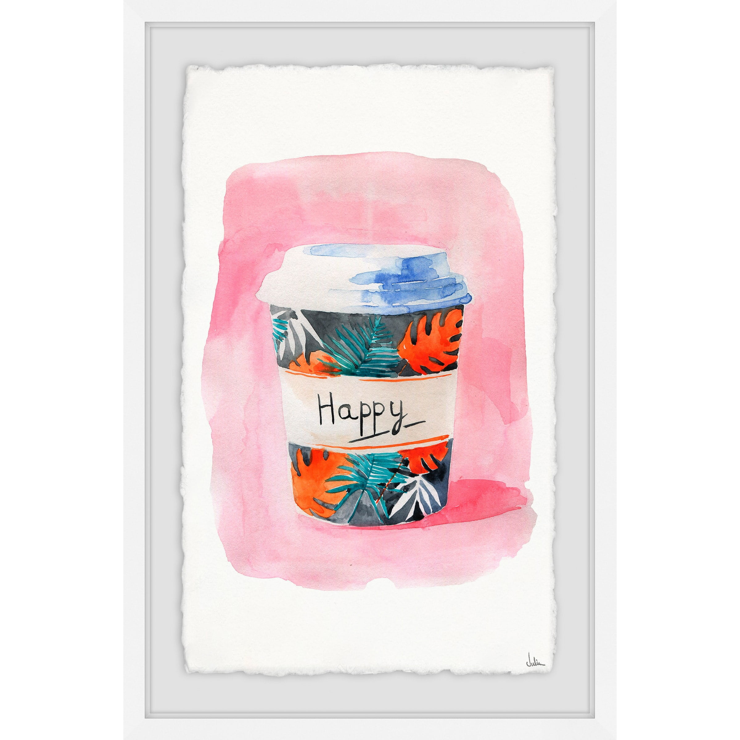 Nothing but Happy Framed Painting Print