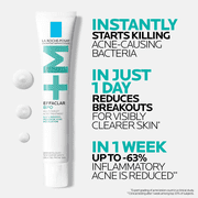 La Roche-Posay Effaclar BPO Multi-Target Acne Treatment with 5.5% Micronized Benzoyl Peroxide , 1.35 fl oz