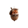 thumbnail image 2 of Japceit Forest Animal Christmas Ornaments, Woodland Creature Acorn Design, Nature Theme Tree Decor for Holiday Display, Seasonal Collection, 2 of 5