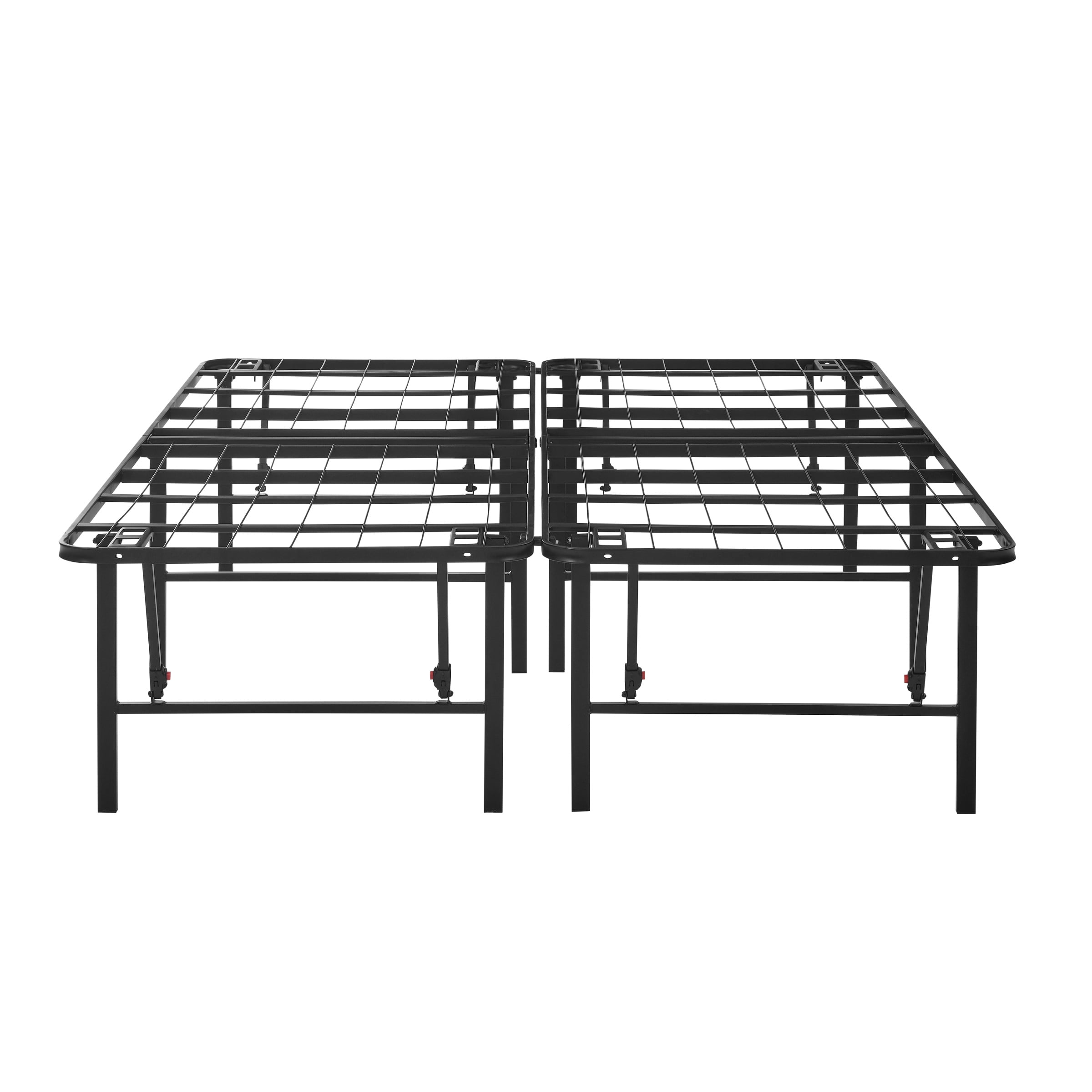 Mainstays Queen 18" High Profile Foldable Steel Platform Bed Frame with Storage Space Under Frame, No Box Spring Required, Black