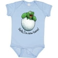 thumbnail image 3 of Inktastic Hello, I'm New Here Cute Baby Turtle Boys or Girls Baby Bodysuit, 3 of 5