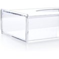 thumbnail image 2 of Acrylic Tissue Dispenser Box Rectangle Clear Cover Decorative Napkin Holder - Modren Bathroom Facial s, 2 of 8