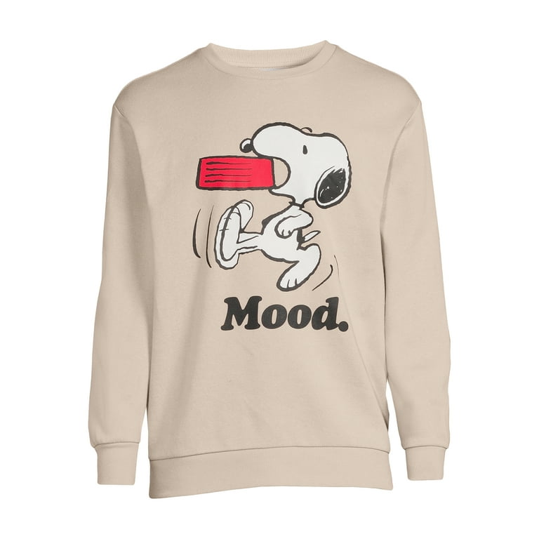 Peanuts Men s Graphic Fleece Crewneck Sweatshirt Walmart