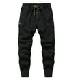 thumbnail image 4 of Zhlaeerr 7-16Y Boys Cargo Jogger Pants for Youth Kids Spring Fall Cargo Pants Elastic Waist Casual Trousers Active Pants, 4 of 13