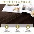 thumbnail image 6 of Velvet Curtains Brown Bedroom Panels Room Darkening Privacy Protect,W62x L90, Thermal Insulated Window Drapes Soundproof Boho Home Decor for Nursery/Hallway/Porch, 2 Panels, 6 of 6