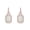 Rose, variant on Emerald Cut Lab Created Opal And Simulated White Sapphire Cushion Frame Drop Earrings In 14k White Gold Over Sterling Silver