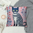 thumbnail image 2 of HENGT Funny Cartoon Cute Cat Throw Pillow Cover,Lovely Cartoon Animal Kitten Cushion Cover for Sofa Bed Home Decor ,Housewarming Gifts,Cat Lovers Cat Mom Gifts, 2 of 5