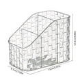thumbnail image 3 of Makeup Organizer Storage Box With Lid Dustproof Compartment Cosmetic Holder Multi Section Desktop Organizer For Neat Storage Easy Access, Ideal for Vanity Bathroom Office Desk Use, 3 of 6