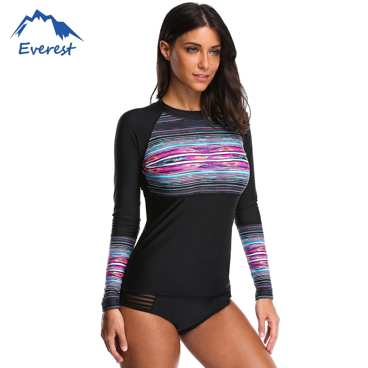 women's long sleeve rash guard swimwear