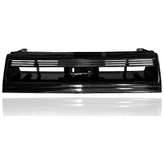 Grille - Compatible/Replacement for '89-90 Nissan Sentra Coupe - Black, Emblem Provision - 6231284A25