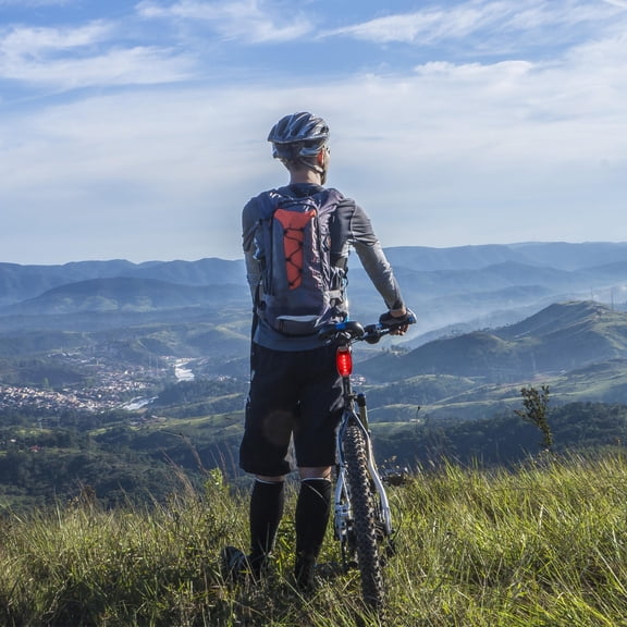 IBASETOY 2Pcs Outdoor Red LED Backpack Light Multi-Function Headlamp for Night Running and Hiking