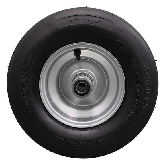 (Single) Hustler Lawn Mower Part# 604717 - TIRE/WHEEL ASSY 13x6.50-6 - SD 54in & 60in